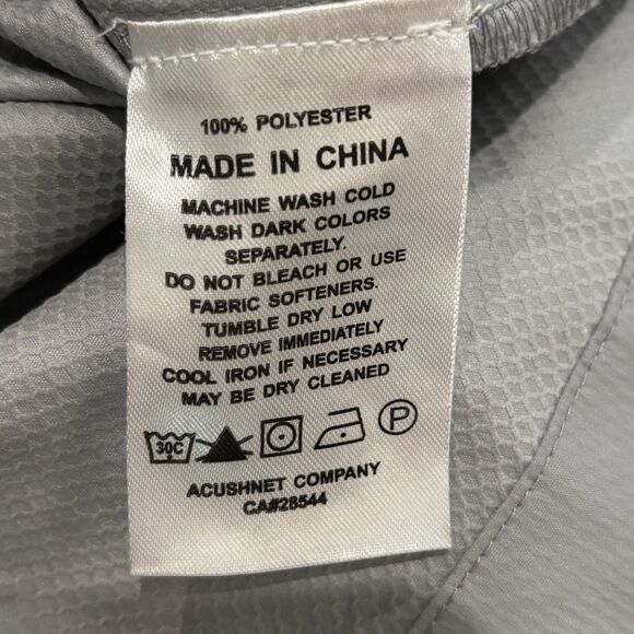 FootJoy Golf Jacket Mens Medium Gray Black Half Zip Windbreaker Athletic - Picture 7 of 8